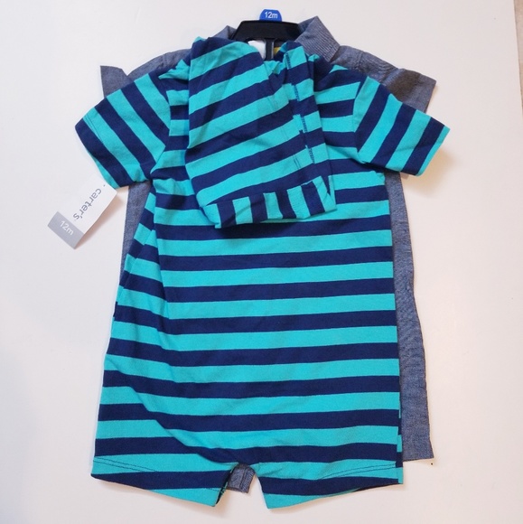Carter's baby boys 2 piece romper - Picture 4 of 4
